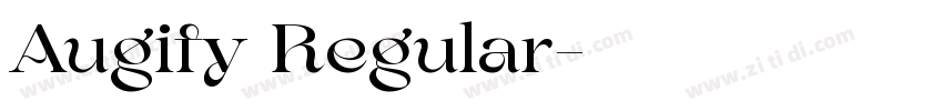 Augify Regular字体转换